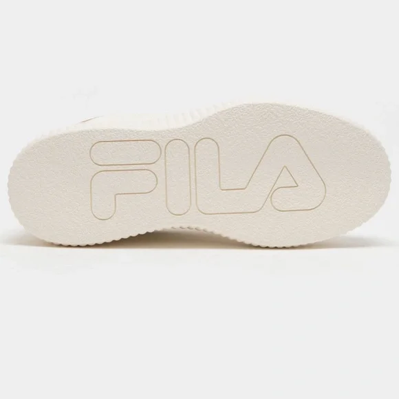 FILA Tan and White Platform Fila Sneakers Size 7 USED I ONES - Picture 4 of 5